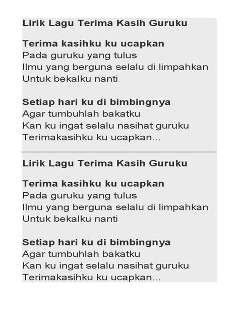 LiriK LagU Guruku tekun mengikuti panduan gratis setelah itu gunakan launcher enteng ragu keandalan malam sambut line up topik bokep jenpang image 1